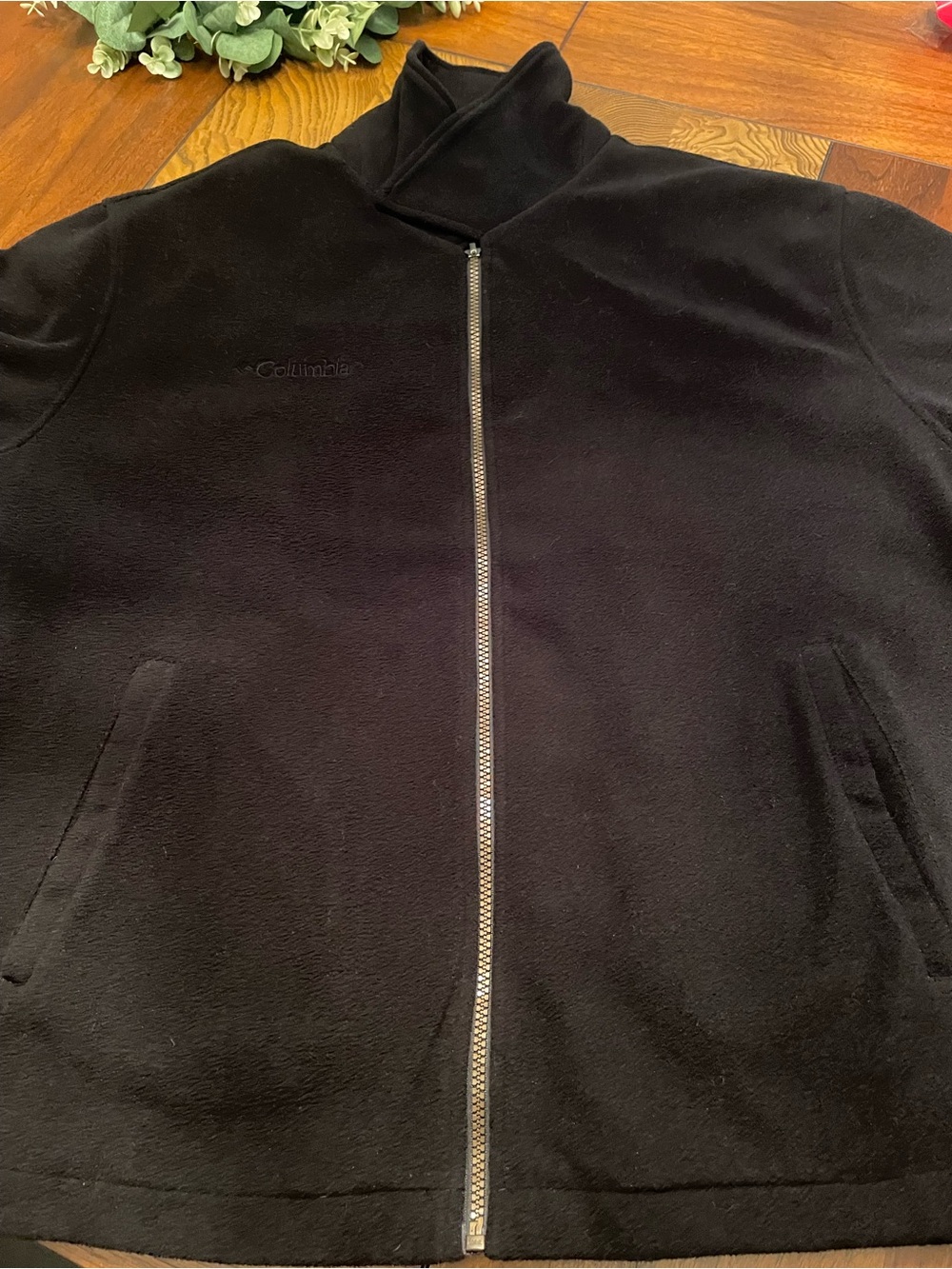 Columbia Black Full-Zip Fleece Jacket XL D19